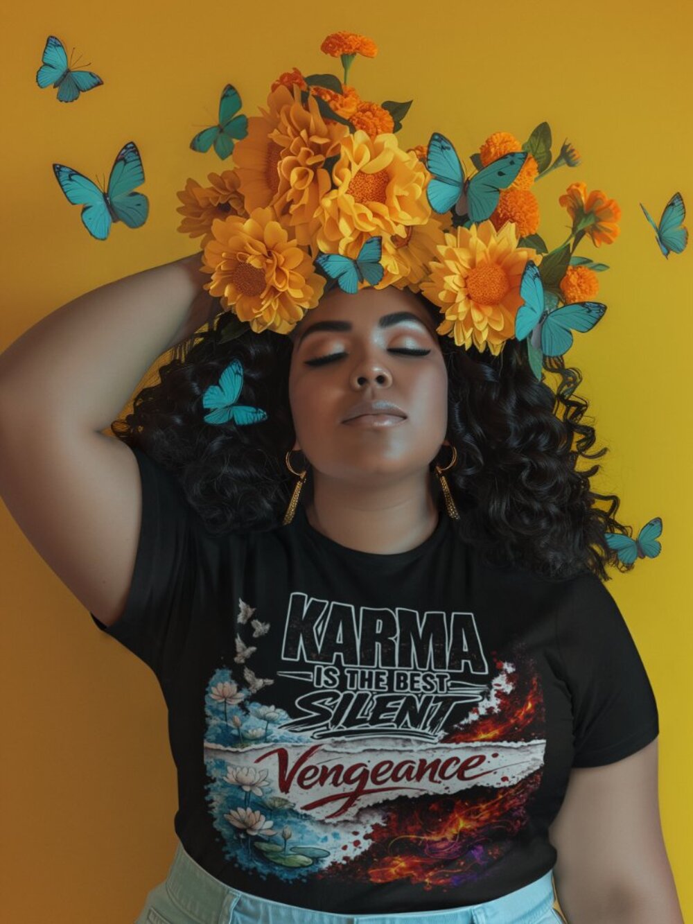 Karma Is the Best Silent Vengeance T-Shirt - Picture 9 of 12